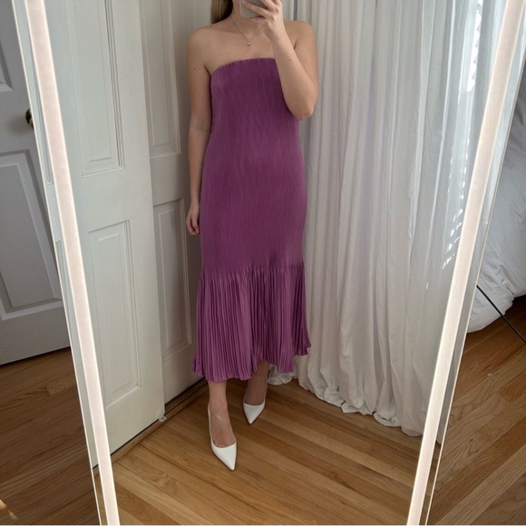 Abercrombie & Fitch Purple Midi Dress - Picture 3 of 12